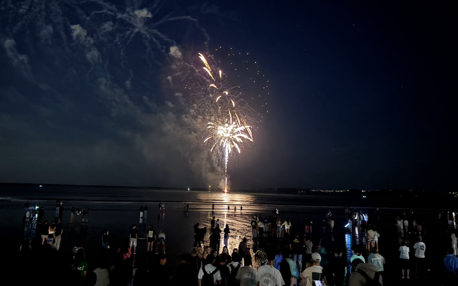 Fireworks at Shore — Orewa Surf Sounds 2026